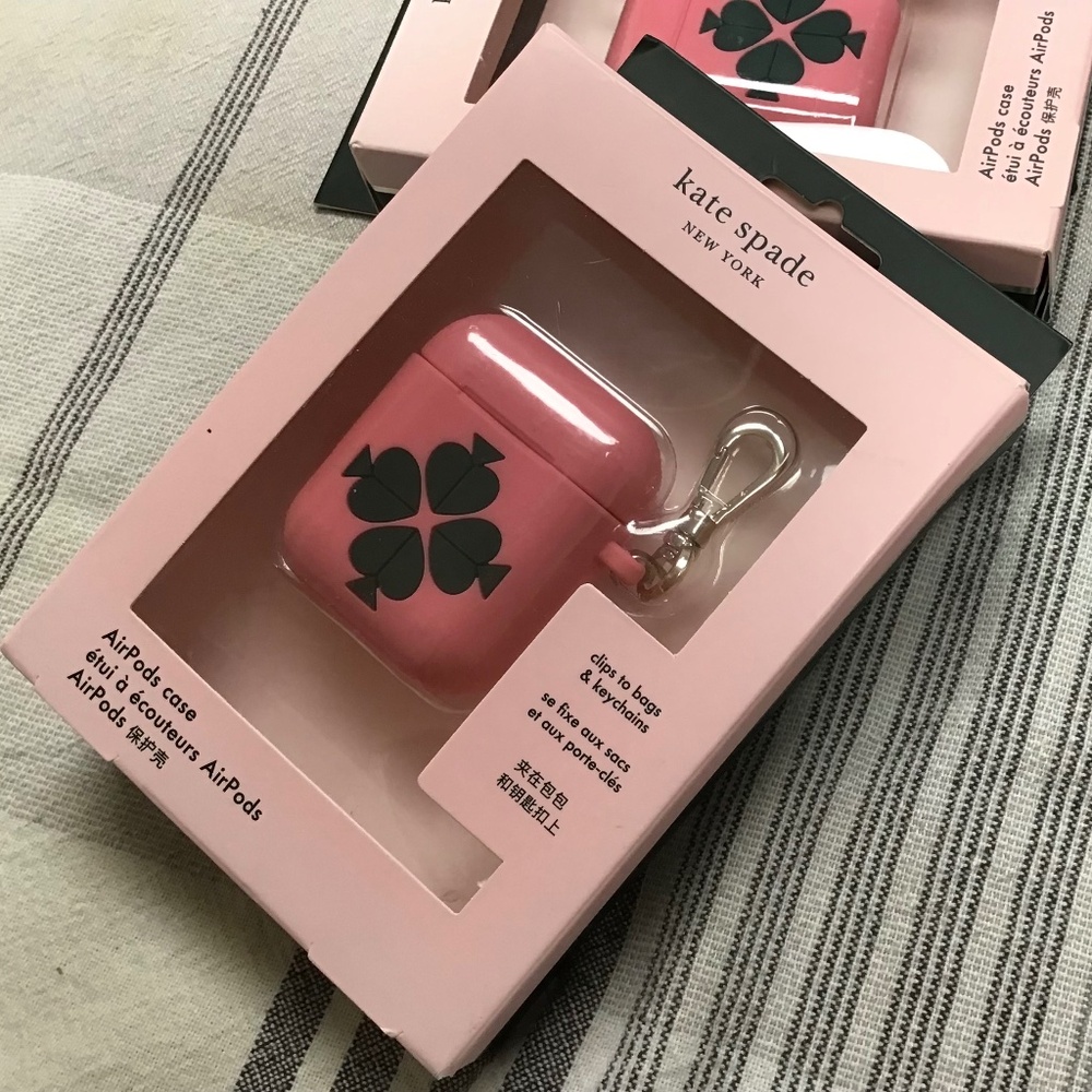 KATE SPADE ROCOCO PINK AIRPODS CASE - NWT